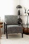 Atelier Del Sofa Luma - Silla Alada Negro y Blanco
